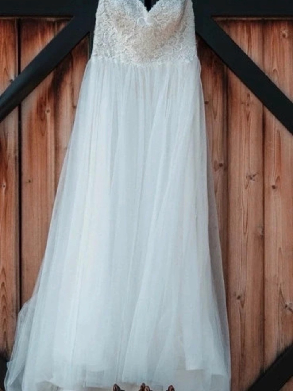 Wedding dress. Aline with tool skirt. Size 14